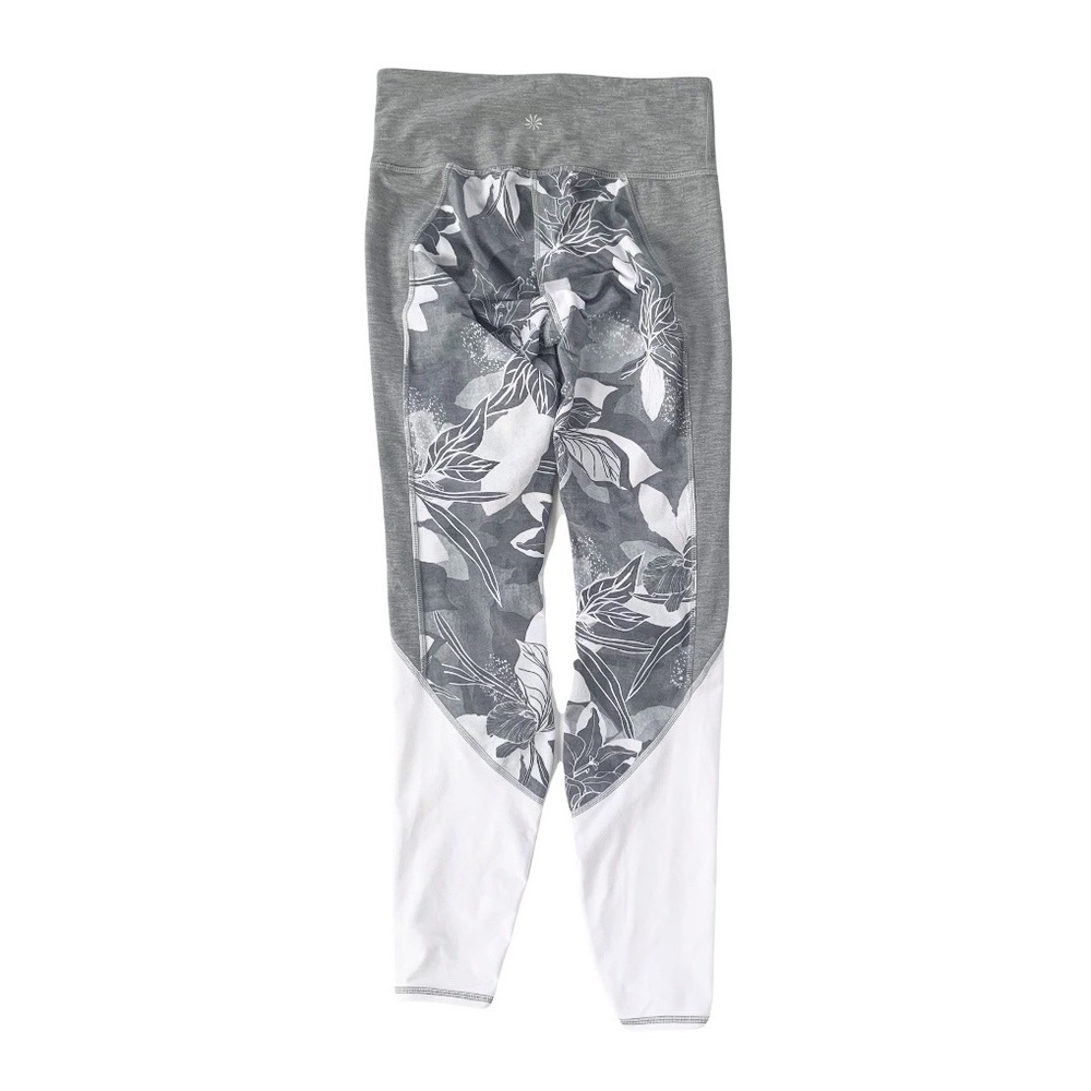 ATHLETA High Rise Tropical Flow  Chaturanga Leggings Gray S - Picture 5 of 10